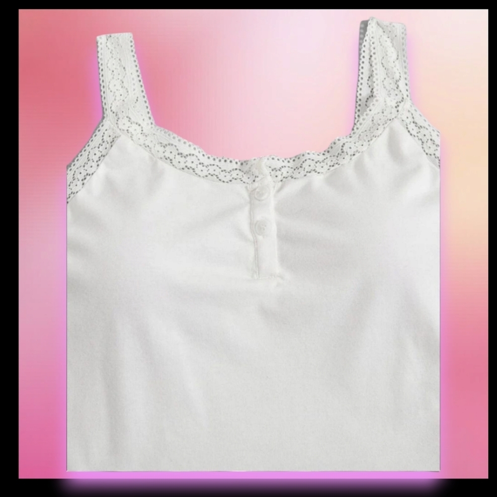 Solid Tank Top & Drawstring Hem Sweatpants - Picture 3 of 7